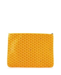 Pre-Owned Goyard Gm Senat Zip Pouch Coated Canvas
