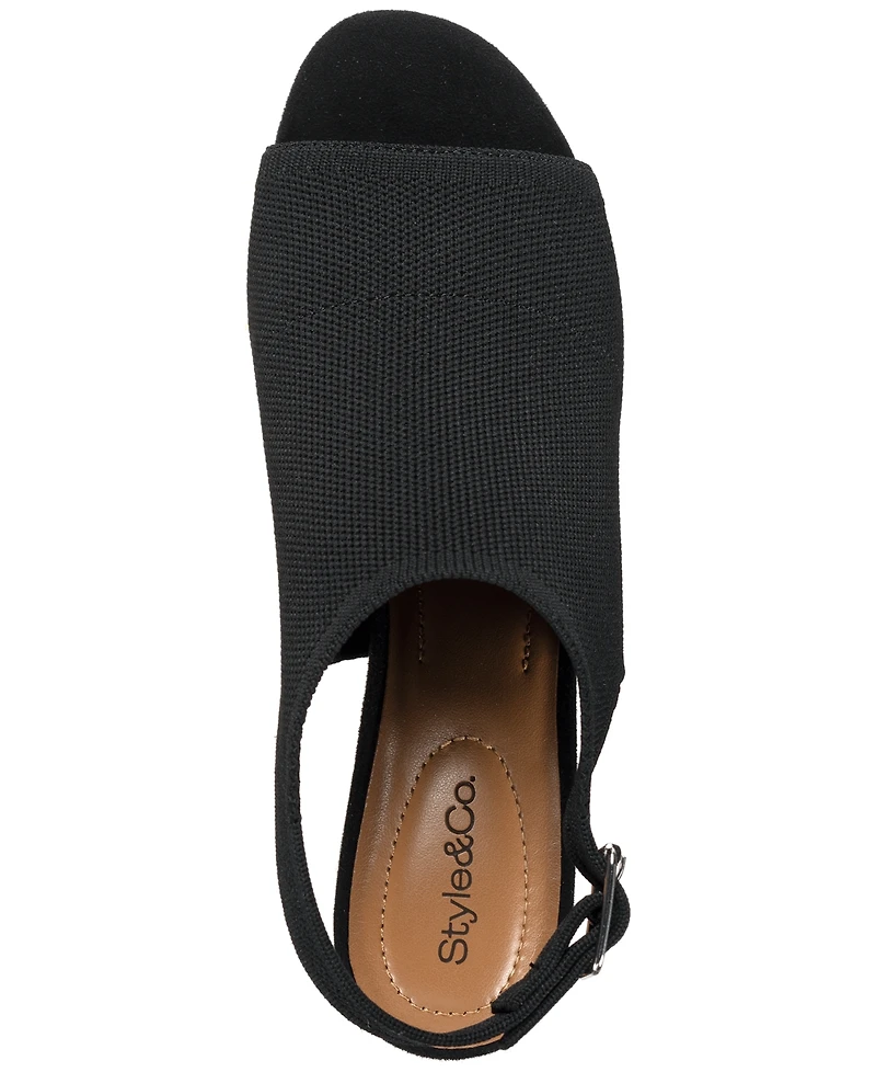 Style & Co Women's Peyyton Slingback Knit Dress Shooties, Exclusively at Macy's