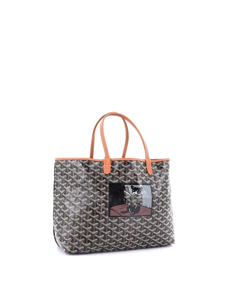 Pre-Owned Goyard Pm Saint Louis Tote Printed Coated Canvas