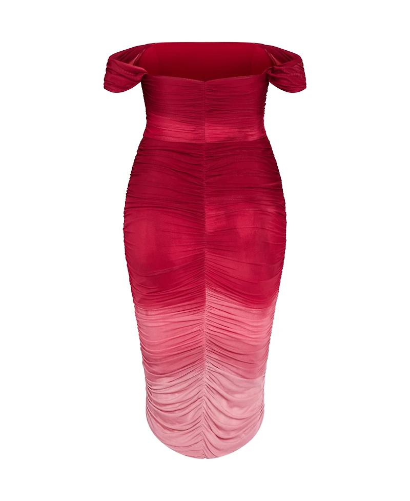 Plus Alyssa Print Midi Dress