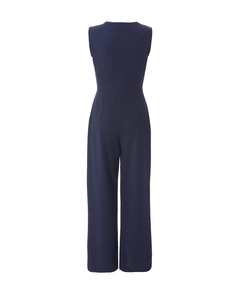Quiz Women's Scuba Crepe Gathered Front Jumpsuit
