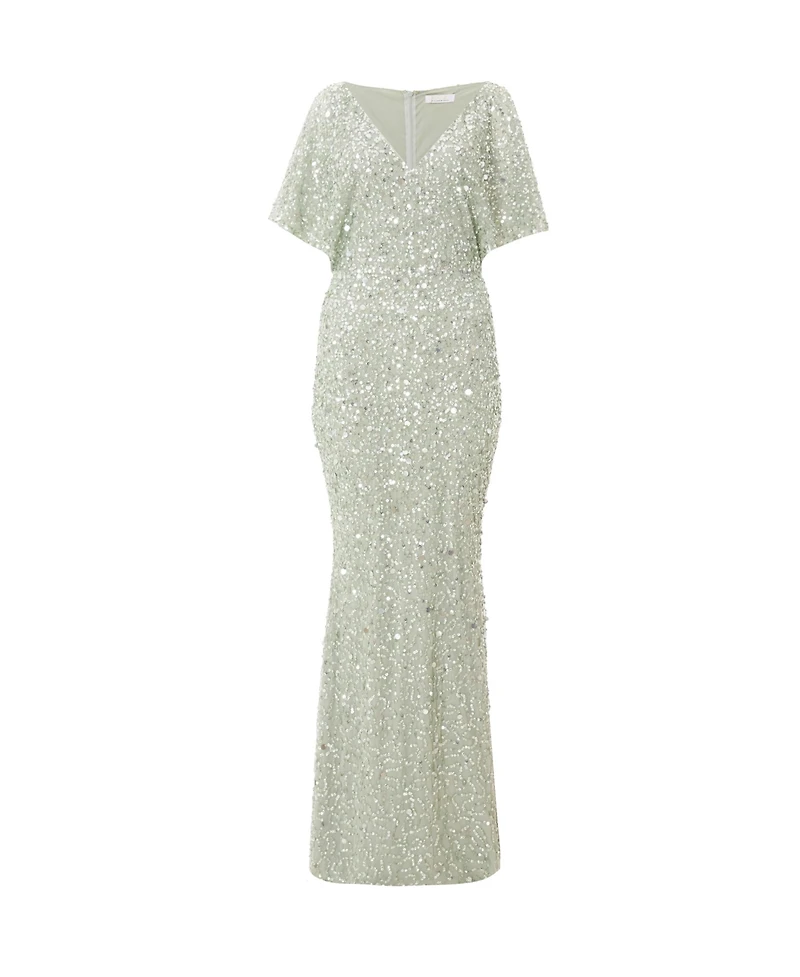 Quiz Women's Sequin Batwing Maxi Dress