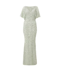 Quiz Women's Sequin Batwing Maxi Dress