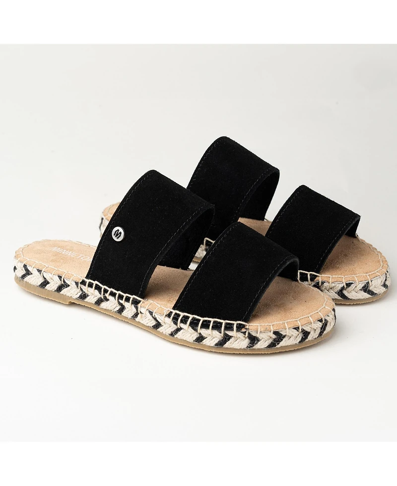 Minnetonka Women's Poppie Suede Slide Sandals