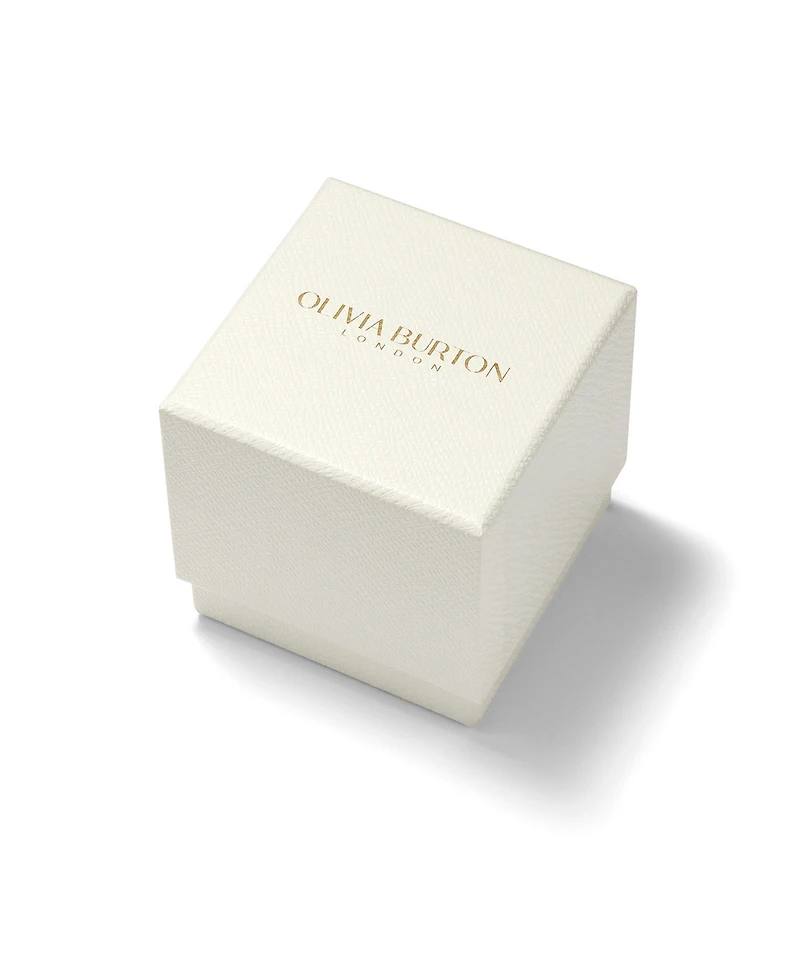 Olivia Burton Women's Honeycomb Ultra Slim Two-Tone Bracelet Watch, 28mm