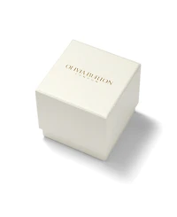 Olivia Burton Women's Honeycomb Ultra Slim Two-Tone Bracelet Watch, 28mm