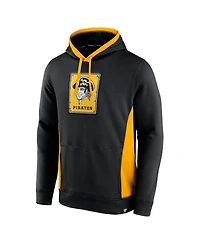 Fanatics Men's Black Pittsburgh Pirates True Classics Fanarama Pullover Hoodie