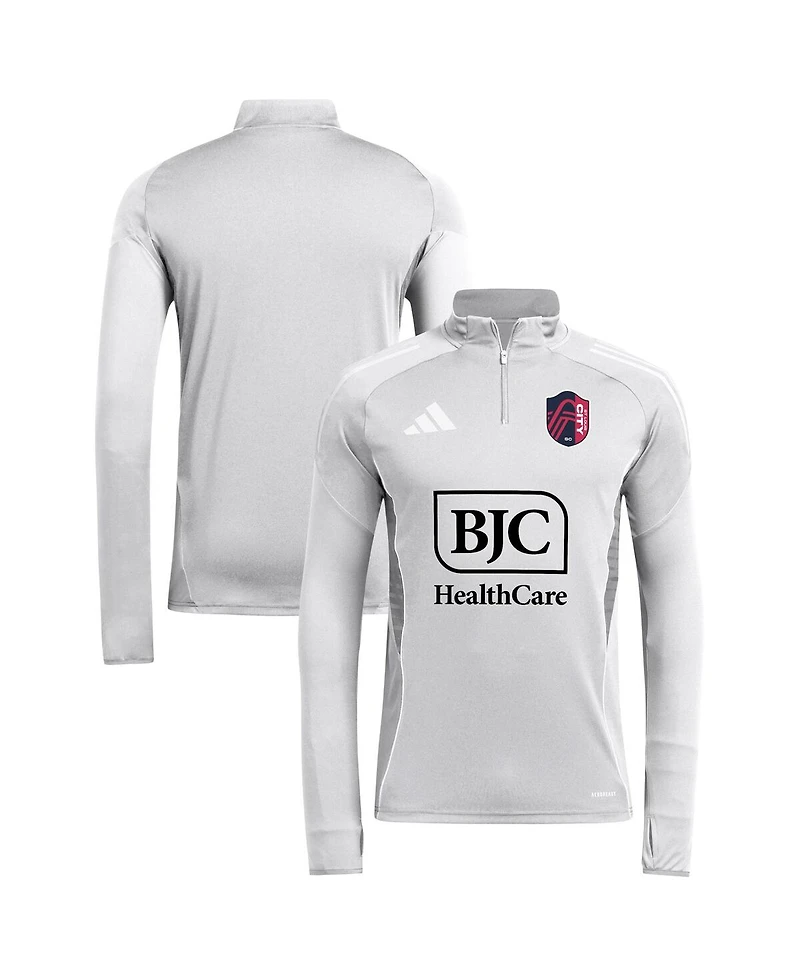 Adidas Men's Silver St. Louis City Sc 2025 Quarter-Zip Long Sleeve Training Top