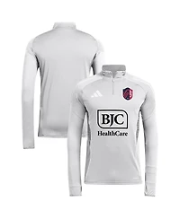 Adidas Men's Silver St. Louis City Sc 2025 Quarter-Zip Long Sleeve Training Top