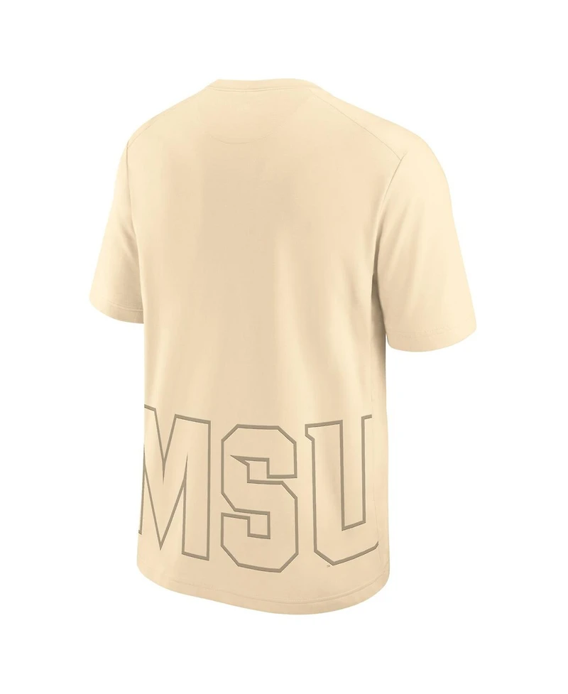 Nike Men's Cream Michigan State Spartans Primary Statement Two-Hit Performance T-Shirt