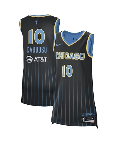 Nike Men's and Women's Kamilla Cardoso Black Chicago Sky 2024 Wnba Draft Explorer Jersey