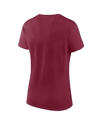 Logo Athletic Women's Burgundy Washington Commanders Lean T-Shirt