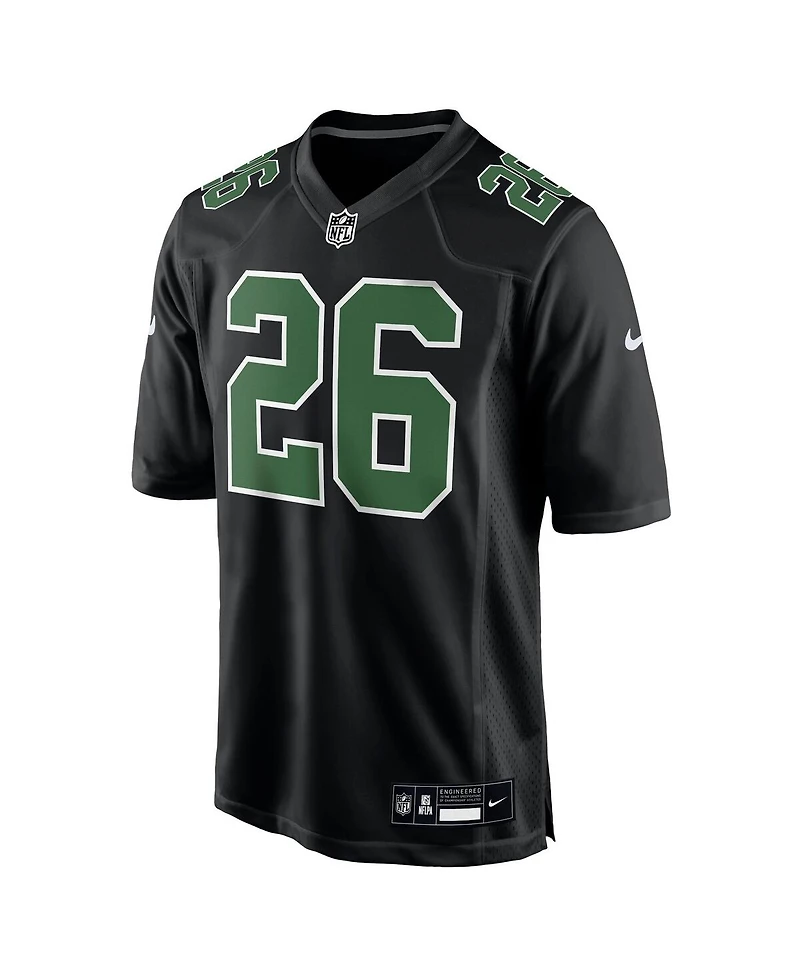 Nike Men's Saquon Barkley Carbon Black/Kelly Green Philadelphia Eagles Fashion Game Jersey