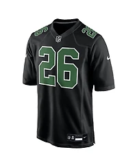 Nike Men's Saquon Barkley Carbon Black/Kelly Green Philadelphia Eagles Fashion Game Jersey