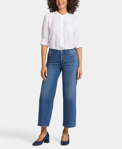 Nydj Women's Teresa Wide Leg Ankle Jeans