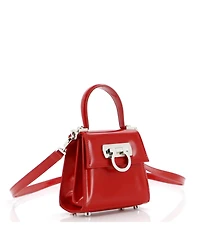 Pre-Owned Salvatore Ferragamo Xs Iconic Top Handle Bag Leather