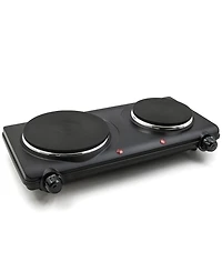 Elite Cuisine Electric Double Cast Burner Hot Plate
