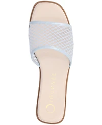 Journee Collection Women's Breckley Mesh Slide Flat Sandals