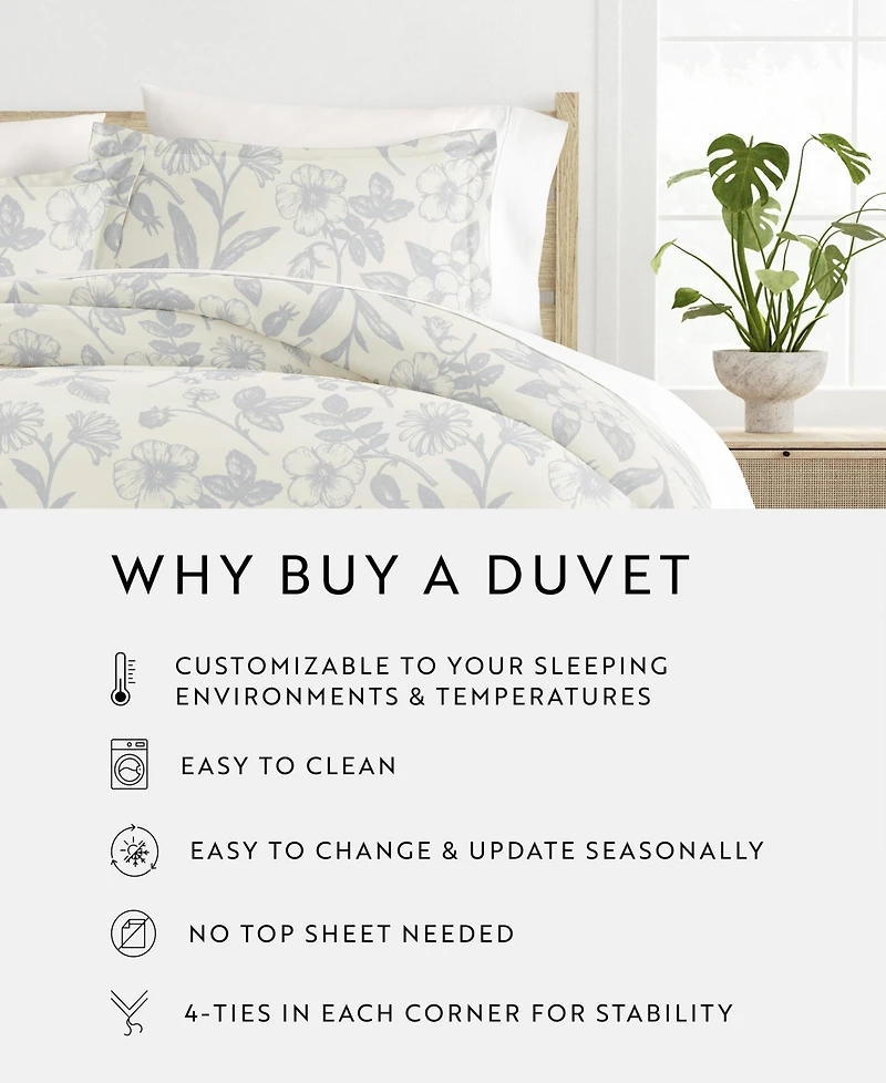 ienjoy Home Lucid Dreams Patterned Duvet Cover Set, King/California King