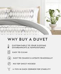 ienjoy Home Utra Soft Reversible 3-Pc. Duvet Cover Set, King/California King