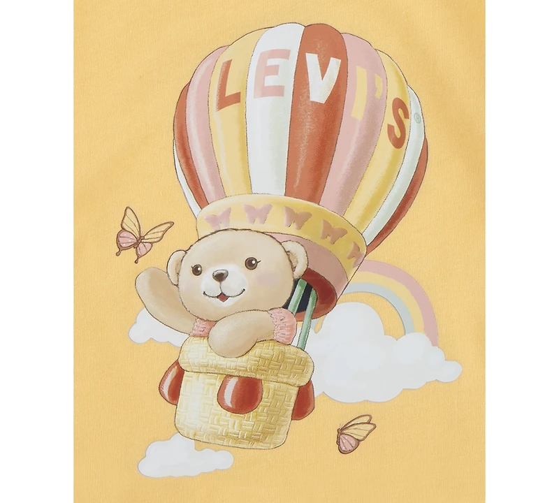 Levi's Baby Girls 2-Pc. Liv Flutter-Sleeve T-Shirt & Shorts Set