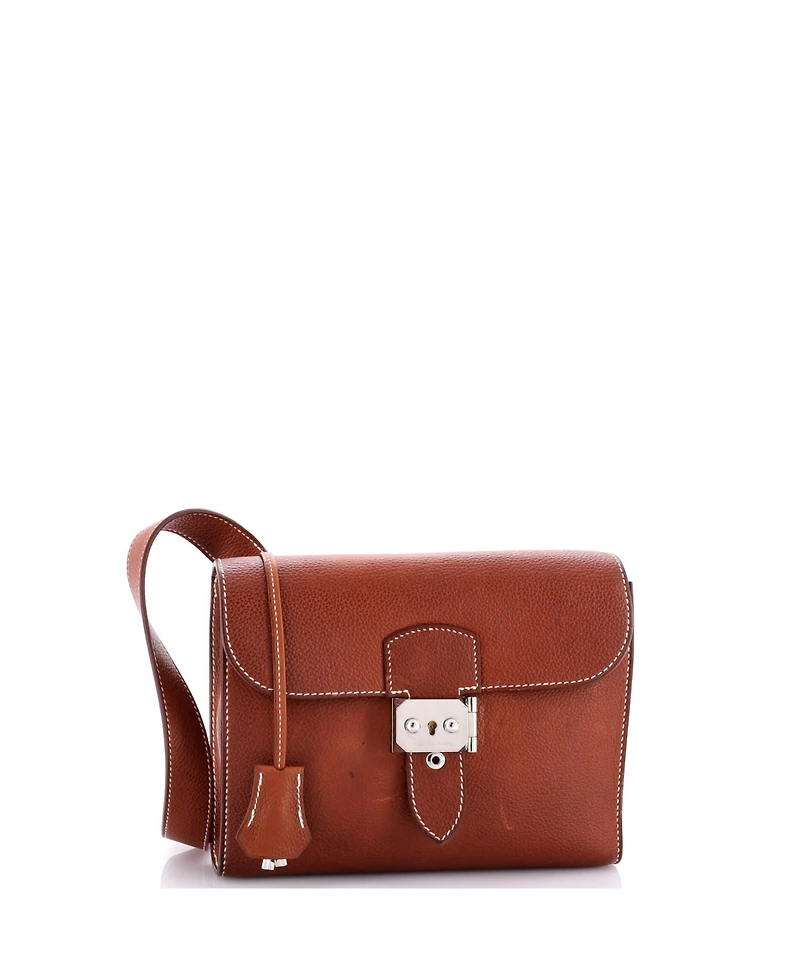 Pre-Owned HERMES 21 Sac a Depeches Messenger Bag Barenia Faubourg