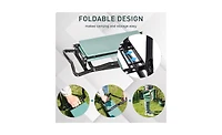 Garden Kneeler Bench Comfortable Folding Seat for Kneeling and Gardening Tasks