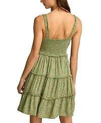 Lucky Brand Women's Tiered Corset Mini Dress