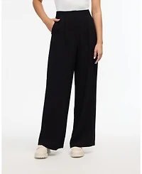 Ellen Tracy Women's Pleated Wide Leg Pant