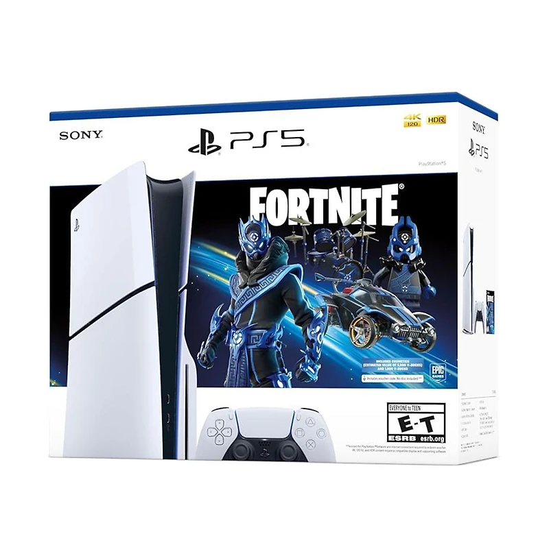 PlayStation 5 Slim Disc Console - Fortnite Cobalt Star Bundle