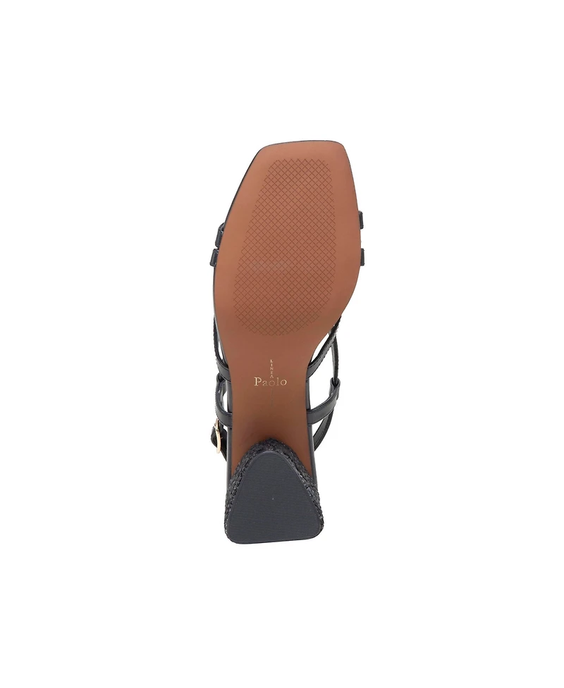 Linea Paolo Hazel | Raffia Block Heel Sandals