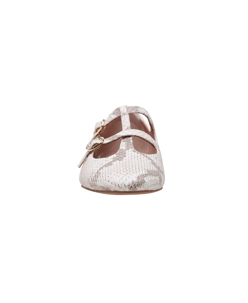 Linea Paolo Matilda | Double Mary Jane Strap Flats