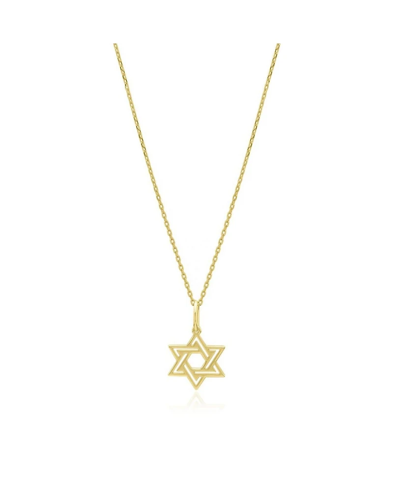 The Lovery Double Gold Star of David Necklace 14K Gold