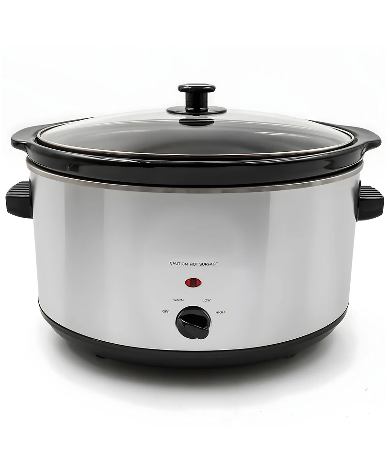 Elite Cuisine 8.5 Quart Stainless Steel Slow Cooker