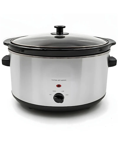 Elite Cuisine 8.5 Quart Stainless Steel Slow Cooker