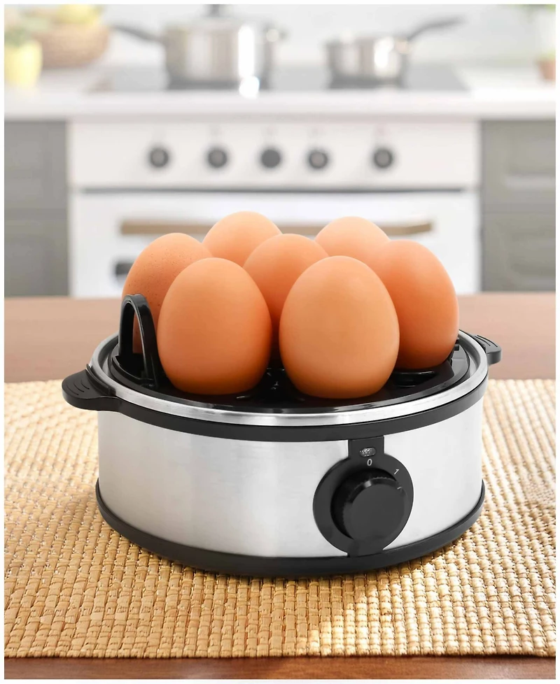 Elite Cuisine Stainless Steel Automatic Egg Cooker