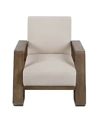 StyleCraft Home Collection 32.5" Wood Norman Wyatt Home Sled Base Armchair