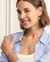 Olivia Burton Signature Charms Silver Tone Bracelet