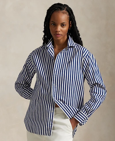 Polo Ralph Lauren Women's Relaxed-Fit Striped Cotton Shirt