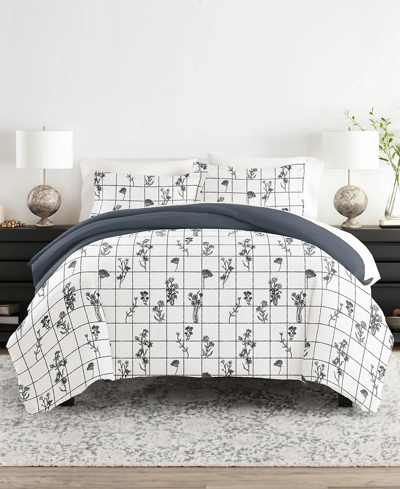 ienjoy Home Utra Soft Reversible 3-Pc. Duvet Cover Set, Full/Queen