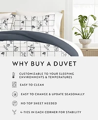 ienjoy Home Utra Soft Reversible 3-Pc. Duvet Cover Set, Full/Queen
