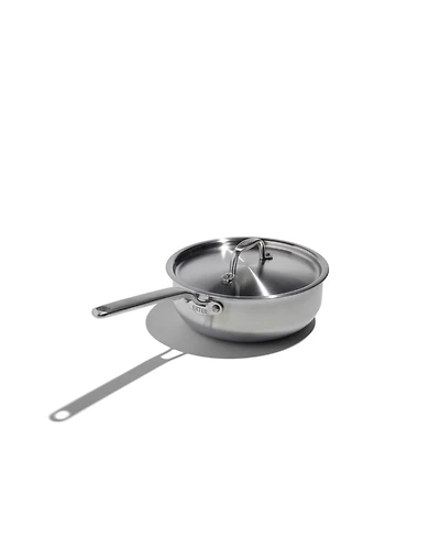 Heritage Steel X Eater 5-Ply Stainless Steel 3-Qt. Saucier with Lid