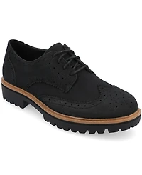 Journee Collection Women's Claudiya Oxford Lug Sole Loafers