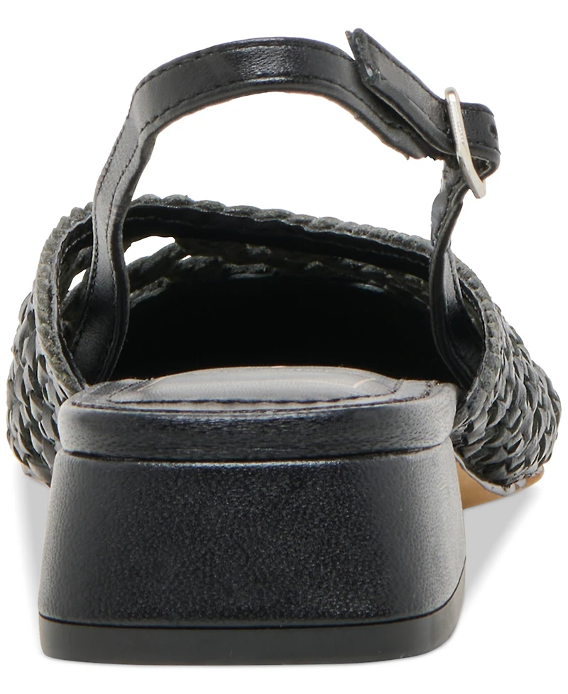 Dolce Vita Women's Birdie Slingback Woven Block-Heel Flats