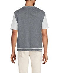 Lands' End Men's Cotton Drifter Sweater Vest