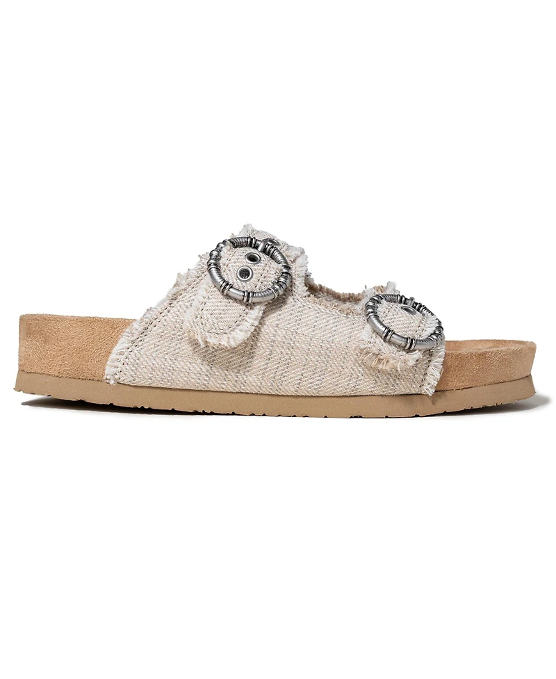 Minnetonka Women's Georgine Buckle Slide Sandals