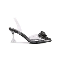 Nina Crystal Bow Heels