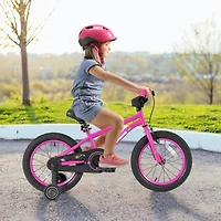 Kids Bike Sport Bicycle for 4-7 Years Old with Adjustable Seat, Reflectors, and Training Wheels a Safe Fun Ride