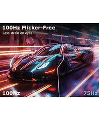 XGaming 24 Inch Monitor Fhd 100Hz, Hdmi Vga Computer Monitor 1080P, 99% sRGB, Low Blue Light Pc Monitor, Ips Framless Screen Build-in Speakers, FreeSy