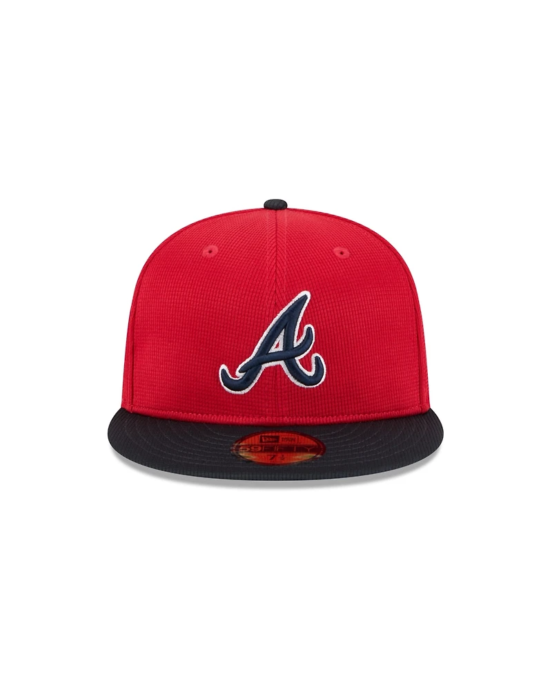 New Era Men's Red Atlanta Braves 2025 Spring Training 59FIFTY Fitted Hat